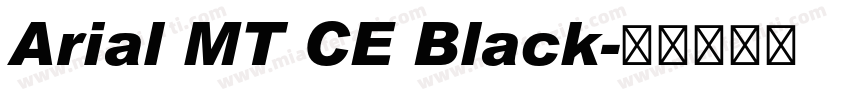 Arial MT CE Black字体转换